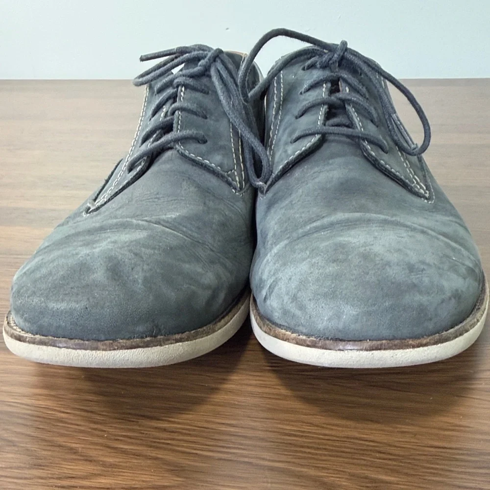 Clarks Men's Dark‎ Gray Suede Oxfords Sz 12